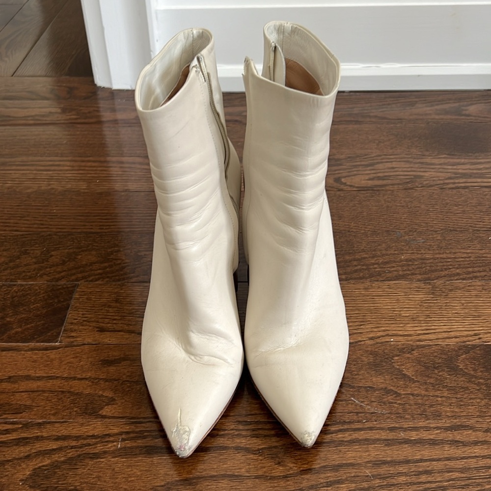 Gianvito Rossi White Leather Boots - Picture 4 of 8